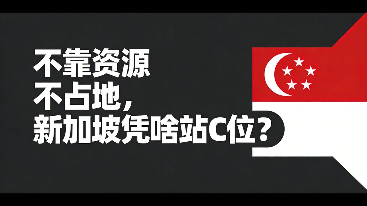 不靠资源不占地，新加坡凭啥站C位？
