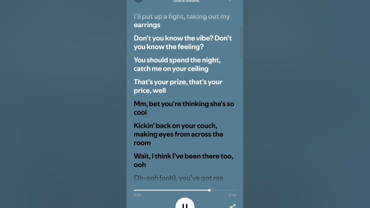 That's so true lyrics #easylyrics  #gracieabrams #song #true #shorts #musics #authentic