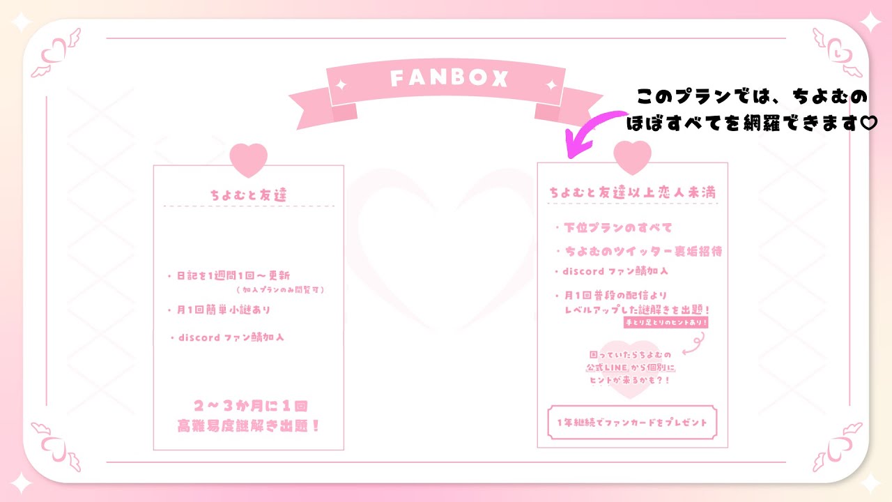 謎解きがもっと解けるＦＡＮクラブ（ＦＡＮＢＯＸのお知らせ）