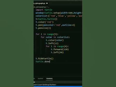 How to create a square spirograph using python code? - YouTube