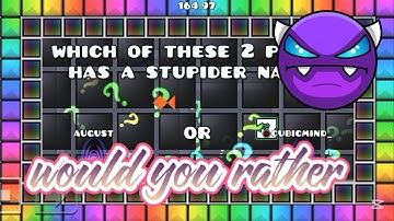 would you rather 100% By qalli (Platformer Easy Demon) | Geometry Dash 2.2