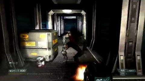 Doom 3 part 6 sub machine gun