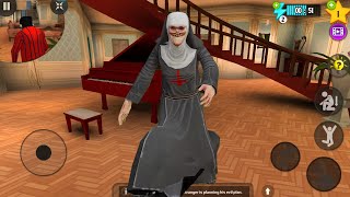 EVIL NUN Enter In Mr Grumpy House - Scary Stranger 3D New Prank Funny Android game screenshot 2