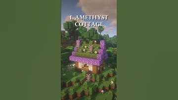 3 Amethyst Houses in Minecraft
