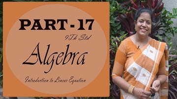 9th std/Algebra/Introduction to Linear Equation/TNINew syllabus/Jo Math