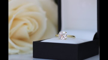 Petite Four Prong Lab Diamond Engagement Ring 2.00 Carat Round Brilliant | Ada Diamonds