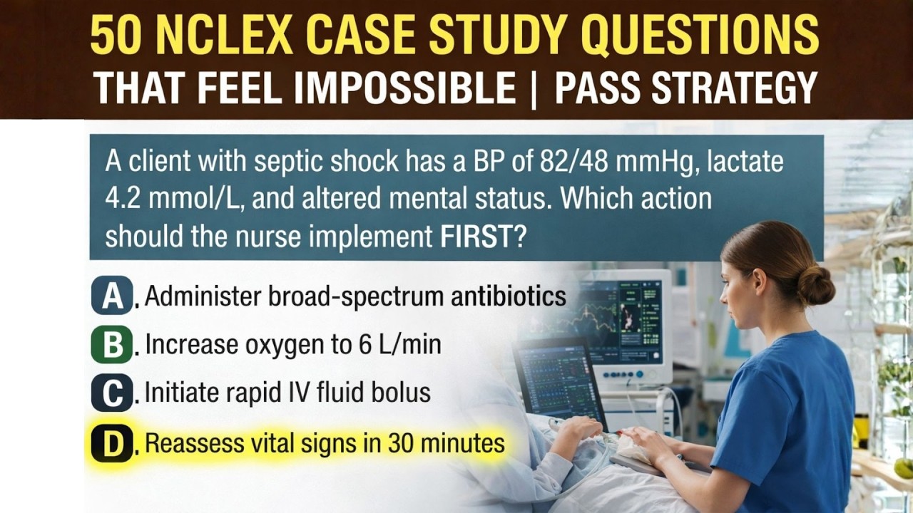 50 вопросов из кейсов NCLEX, которые кажутся неразрешимыми. Стратегия сдачи экзамена #2026 #образ...