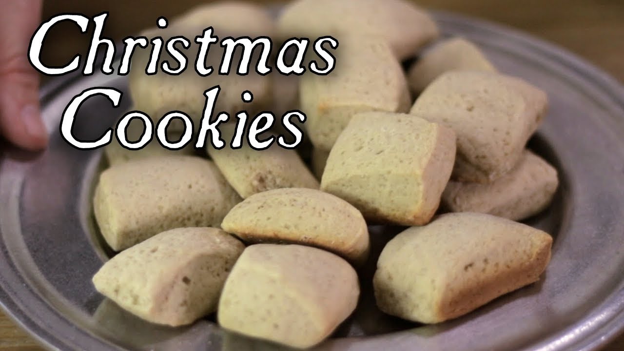 Early American Christmas Cookie 18th century cooking with Jas Townsend and Son S5E15