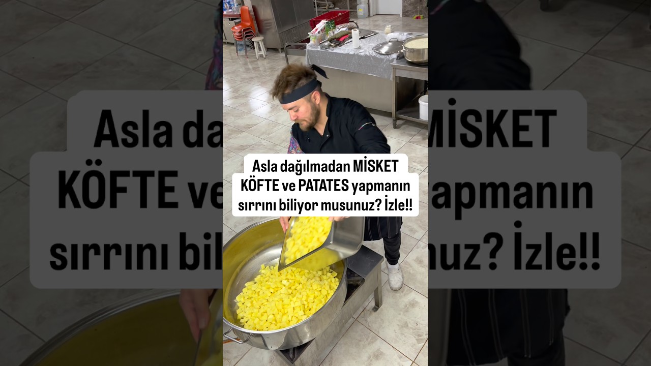 Asla dağılmadam MİSKET KÖFTE ve PATATES yapmanın sırrını biliyor muydun? İzle!!
