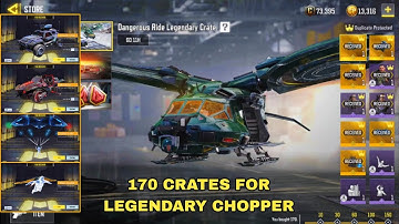 Dangerous Ride Legendary Crate Opening CODM | Legendary Helicopter COD MOBILE