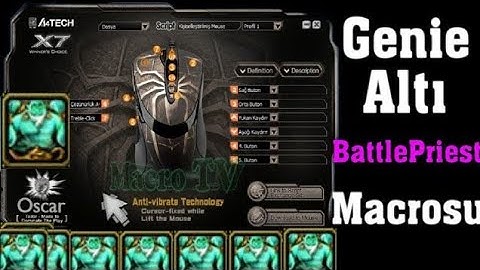 BattlePriest Genie Six Macro Settings A4tech x7 #MacroTV