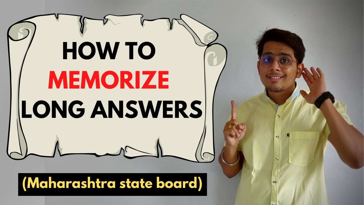 how to memorize long essays