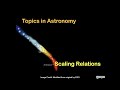 Scaling Relations