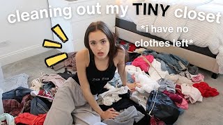 de-cluttering + cleaning my entire closet (i got rid of so much)