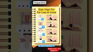 Easy Yoga For Weight Loss #youtubeshorts #yoga #weightloss