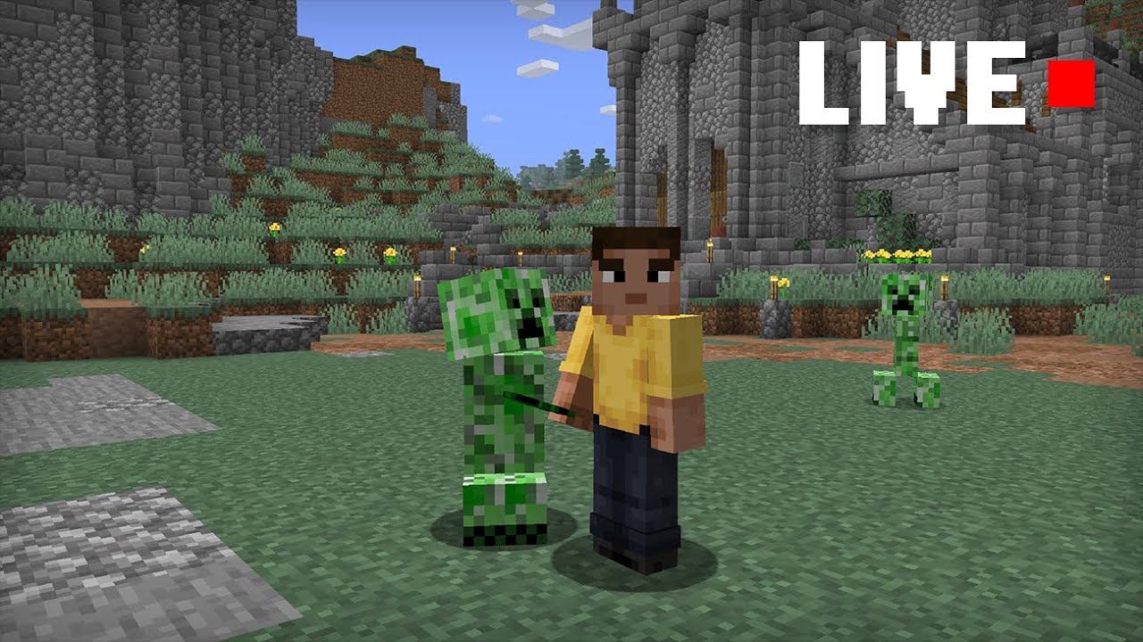 Finally making a creeper farm | Building Big w/ Jerm LIVE