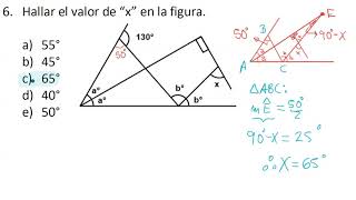 Líneas y Puntos Notables en Triángulos - Ejercicio de Aplicación 6