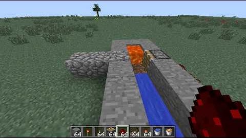 How to make an Automatic Cobblestone Generator (Minecraft 1.5)