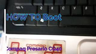 How to Boot in Compaq Presario CQ40 | How to Boot in boot menu and bios in compaq cq40 | English
