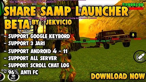 SAMP LAUNCHER SUPPORT 3 JARI DAN GOOGLE KEYBOARD|| GTA SA ROLEPLAY