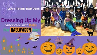 Dressing Up My AG Dolls For Halloween 2021 | Halloween Costumes  For Dolls |American Girl | AG Dolls