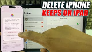 how to remove photos from iphone but keep on ipad?