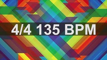 🔴 135 BPM Funk Rock Drums Metronome