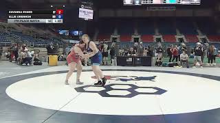 235 lbs 16U Girls 7th Place Match - USMC Junior Nationals | Zavanna Evans vs Ellie Drennon