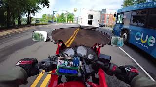 Motorcycle GPS speedometer test