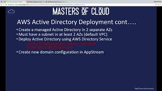 Lesson 11.2 - Amazon AppStream 2.0 - Active Directory VPC DHCP Options