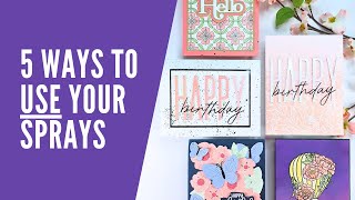 5 Easy Shimmer Spray Card Ideas You Have To Try! #cardmaking
