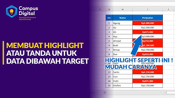 MS.EXCEL TIPS 16 | MEMBUAT HIGHLIGHT OTOMATIS PADA CELL DENGAN DATA TERTENTU!