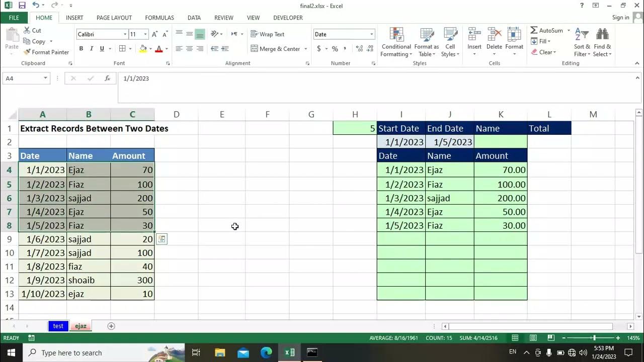 extract-data-between-two-dates-excel-youtube