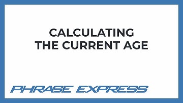 Calculating the current person