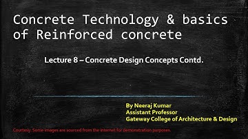 Lecture 8 Concrete Design Concepts Contd  Part 1   Fundamental Assumptions