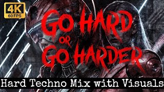 Hard Techno Rave Mix | 180 bpm | 4K Visuals | April 2024