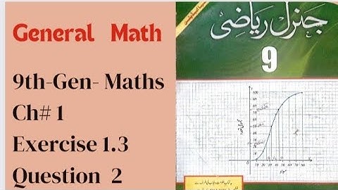 General Math Chapter 1 Exercise 1.3 question 2 class 9| Arts Math class 9|Ex 1.3 question 2