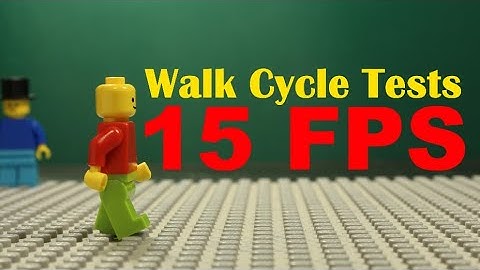 Walk Cycle Brickfilm Tests 15 FPS [4K]