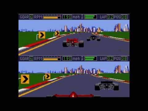 Mario Andretti Racing ... (Sega Genesis) Gameplay