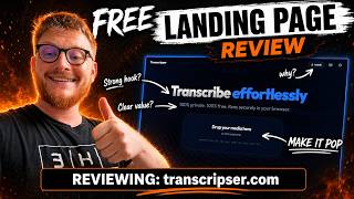 transcrisper.com - Free Landing Page Audit (Conversion Rate Optimization review)