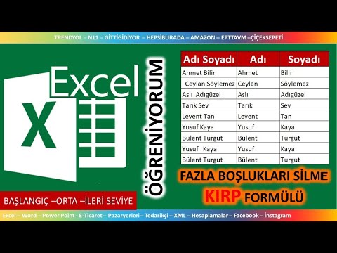 Excel Hücre İçerisindeki