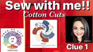 Sew with me! Cotton Cuts Puzzle Mystery Quilt - Spring 2024 - Tree of Life - Large Jubilee - Clue 1 screenshot 1