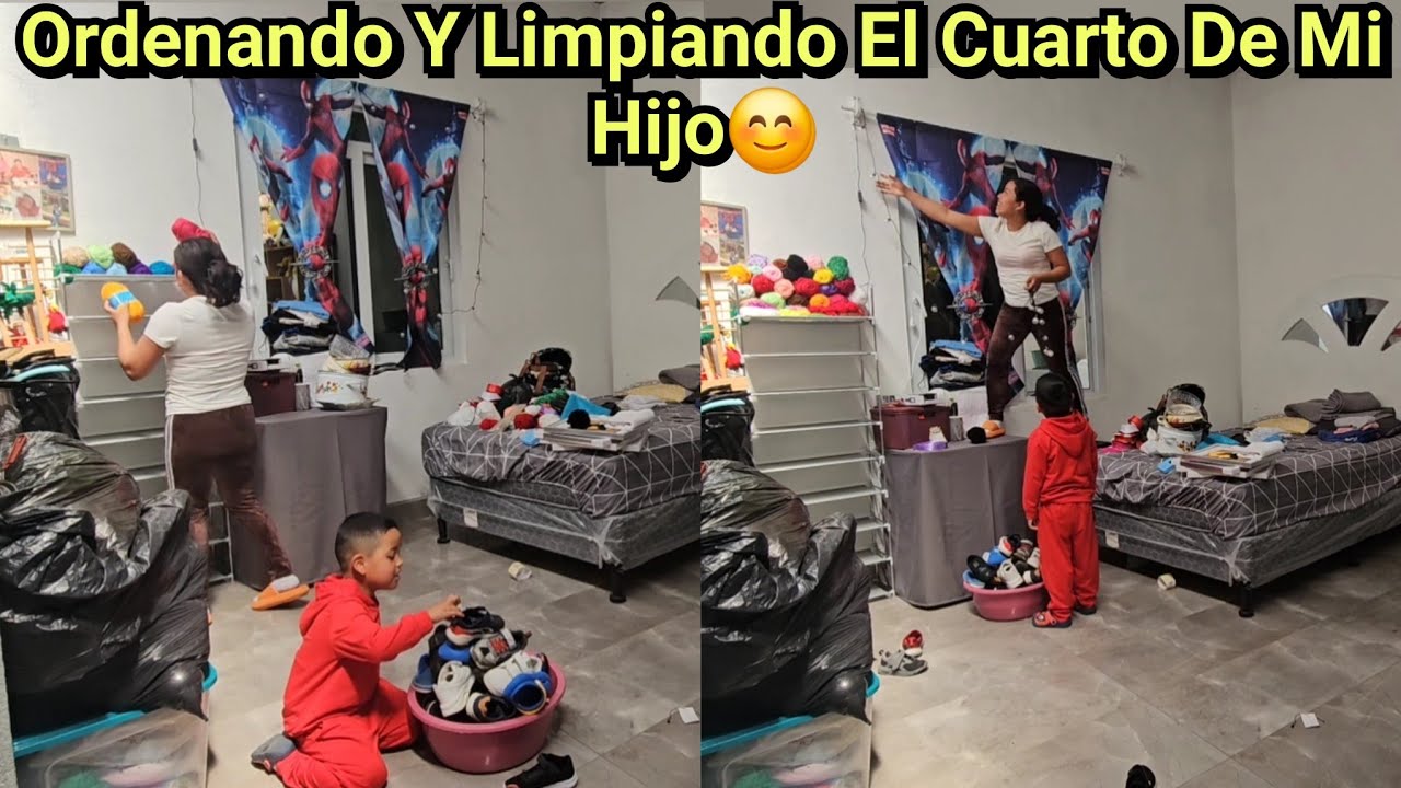 🚨😱 Juntos Con Mi Hijo Limpiamos Su Cuarto Para Pintarlo, Ya Se Pasará a Su Cuarto🤔
