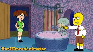 Franny Drops By Squidwards House And Gets Grounded