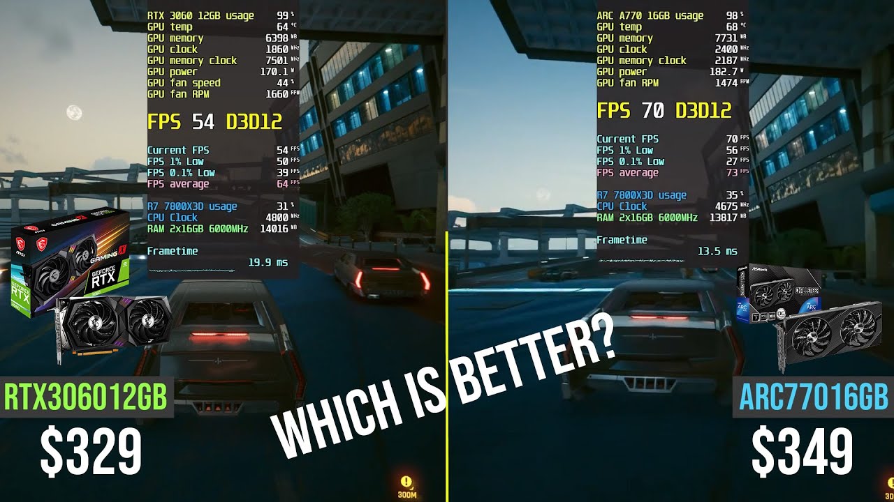 RTX 3060 vs ARC A770 which is better? Test in 9 Games - YouTube