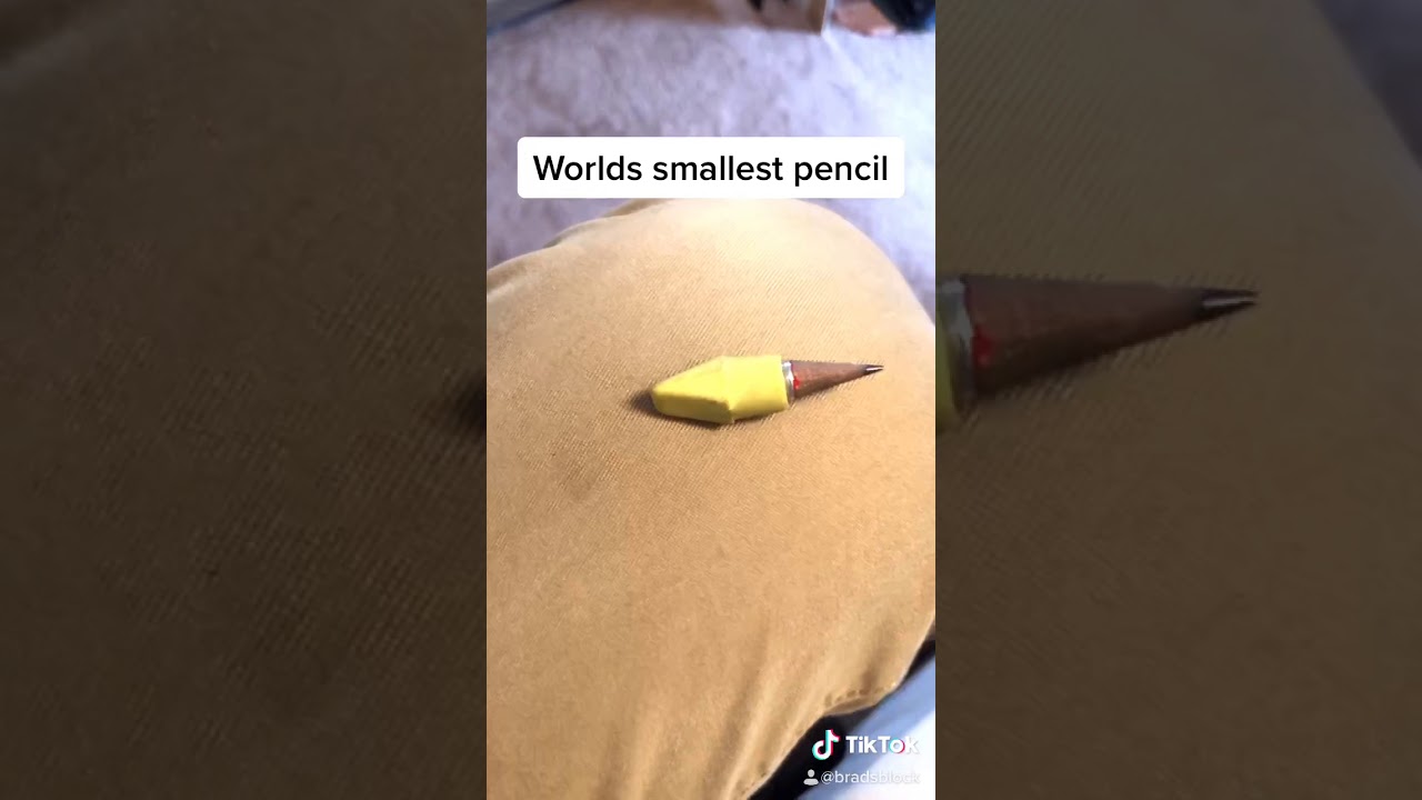 The Worlds Smallest Pencil YouTube