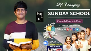 May 16th, 2021  Sunday School #Online -#live  | P.J.Stephen Paul Ministries |