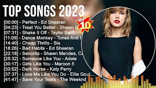 Top Songs 2023 ☀️ Ed Sheeran, Shawn Mendes, Clean Bandit, Miley Cyrus, Charlie Puth, Justin Bieber