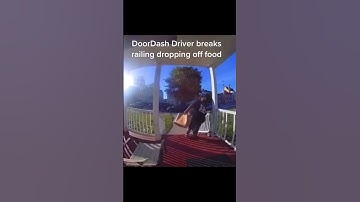 Delivery Driver Falls and Breaks Handrail - Ouch!! #ouch #delivery