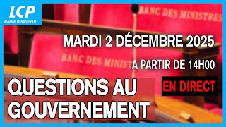 [DIRECT] Questions au gouvernement du mardi 2 décembre 2025 à l'Assemblée nationale